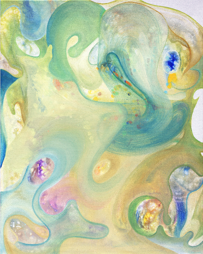 100%Silk Chiffon's Scarf Women's Summer Scarf 70X70CM Future by Arlene Lin PQ35