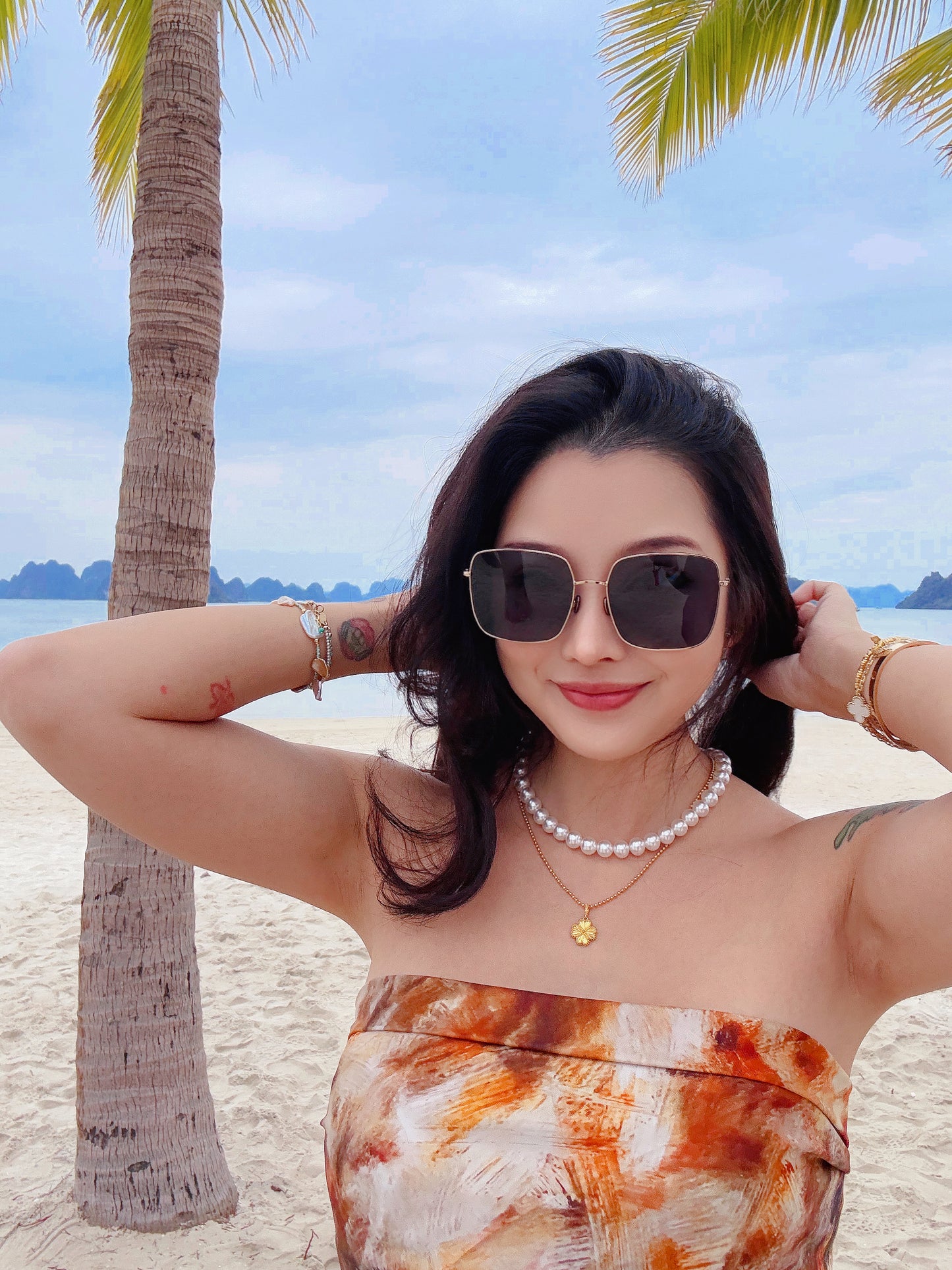 100%Silk Women's Summer Scarf 65X65CM Chocolate Dream by Leemons PQ22