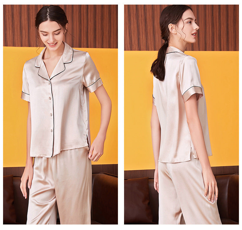 Women's 100%Silk Pajamas Set XM-71