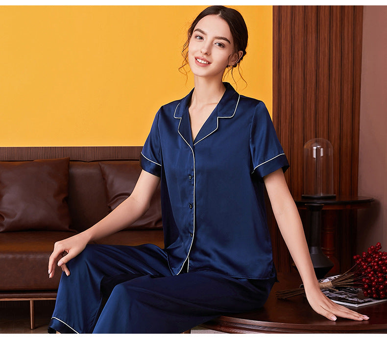 Women's 100%Silk Pajamas Set XM-71