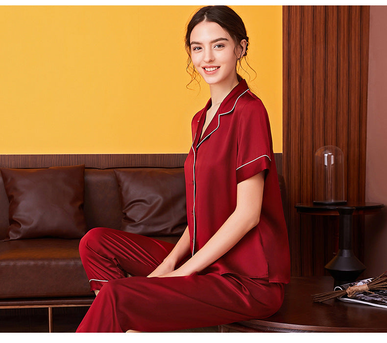 Women's 100%Silk Pajamas Set XM-71