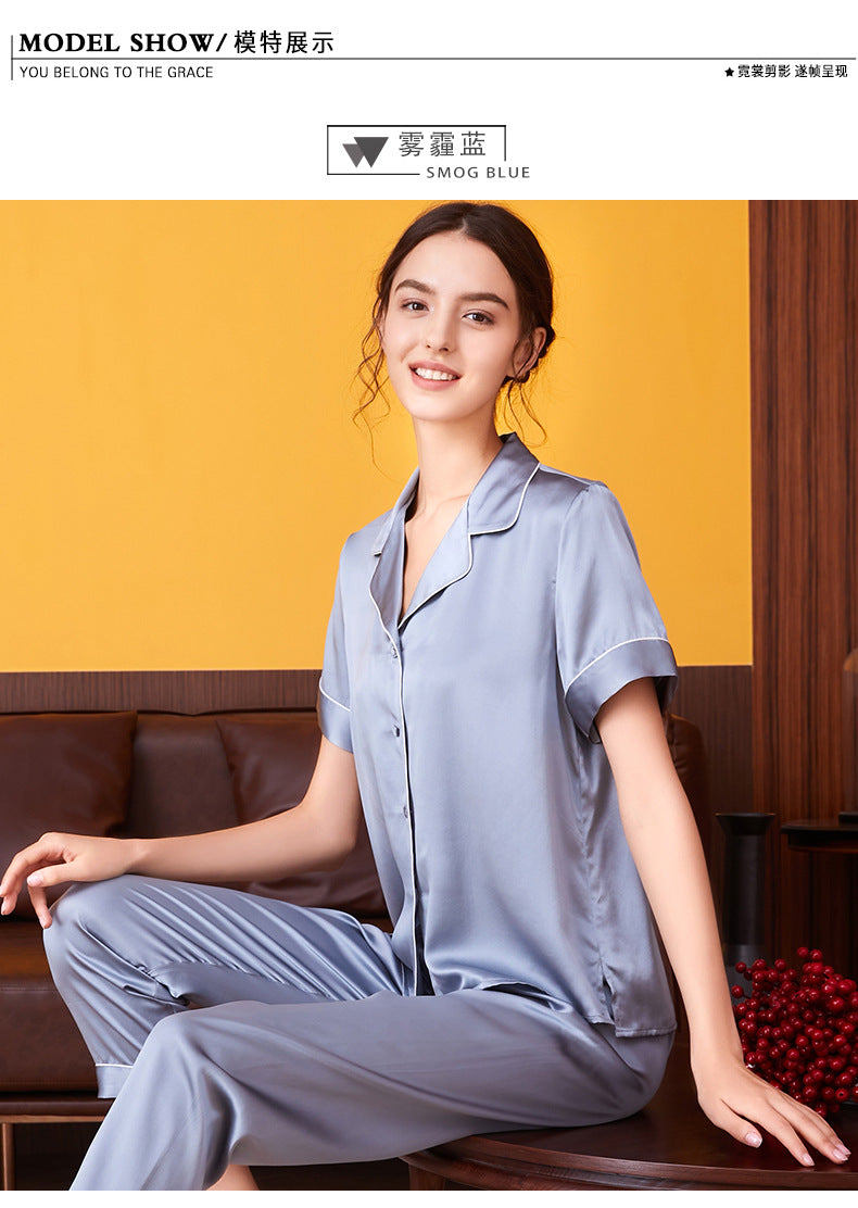 Women's 100%Silk Pajamas Set XM-71