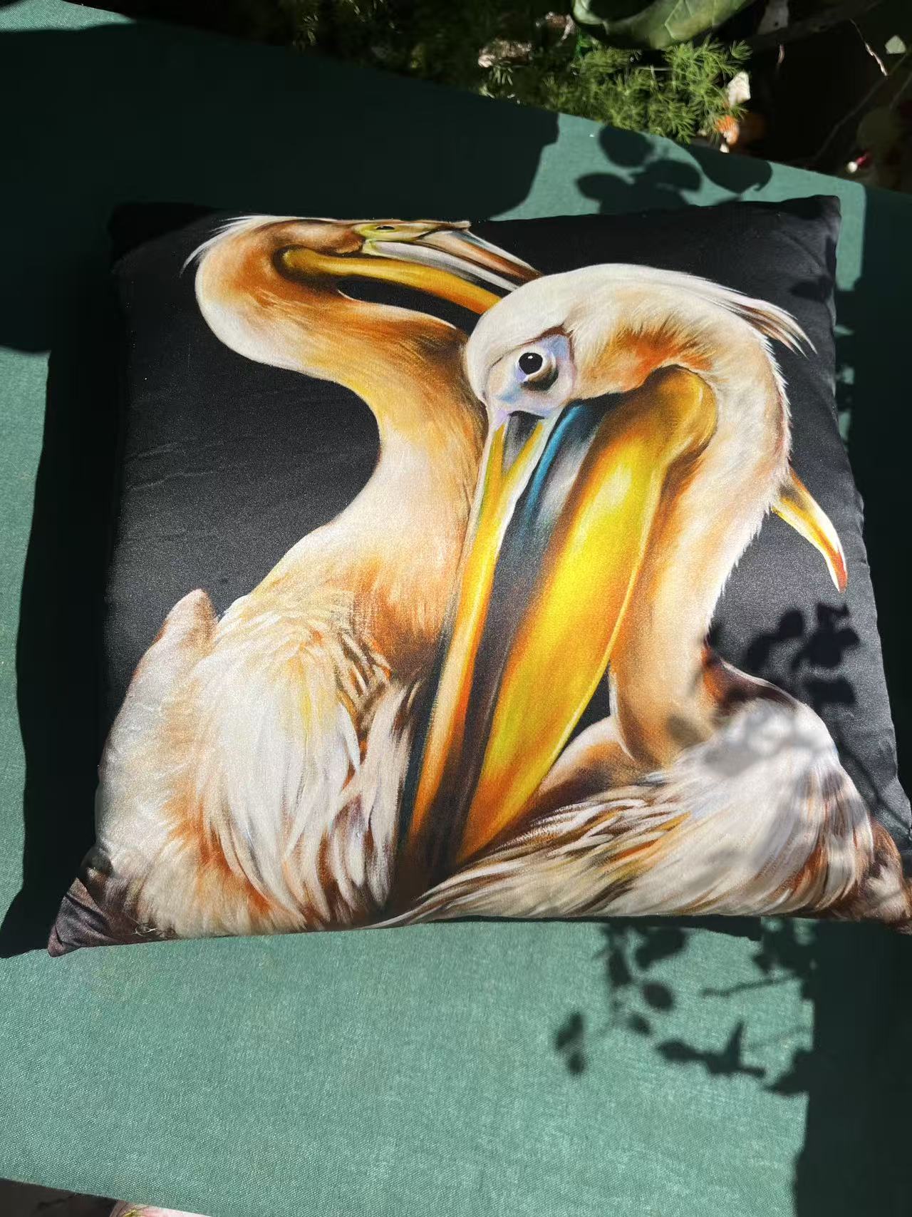 22 Momme Grade 6A Mulberry Silk Cushion Cover Throw Pillowcase PQ18 Dating Designed by Anastasie 17.7"x17.7"