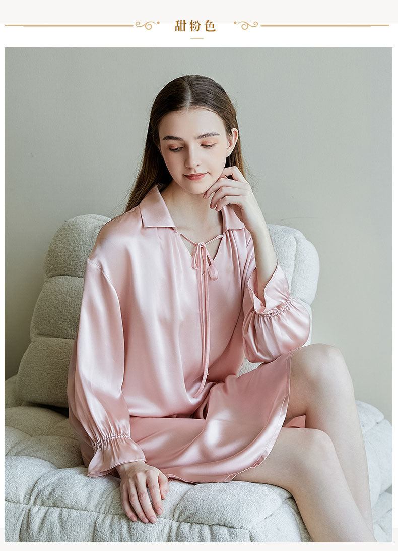 100%Silk Pajamas Women's Robe SK-113