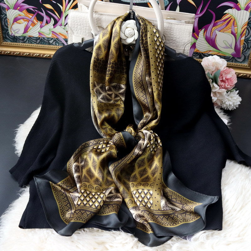 100%Silk Women's Scarf 170x50cm BG-174