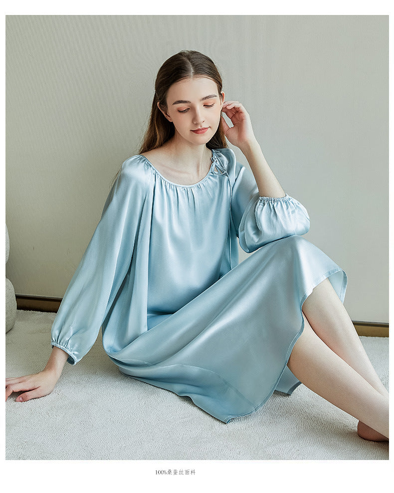 100%Silk Pajamas Women's Robe SK-112