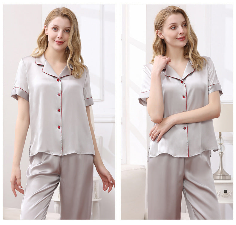 Women's 100%Silk Pajamas Set XM-71