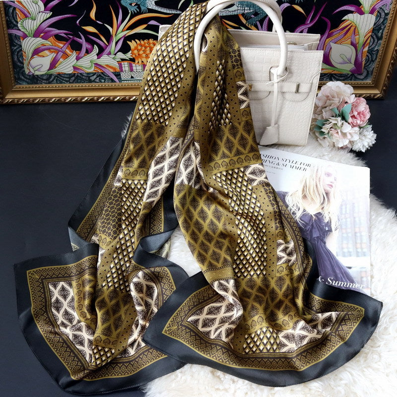 100%Silk Women's Scarf 170x50cm BG-174