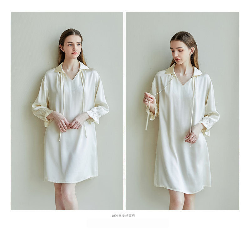 100%Silk Pajamas Women's Robe SK-113