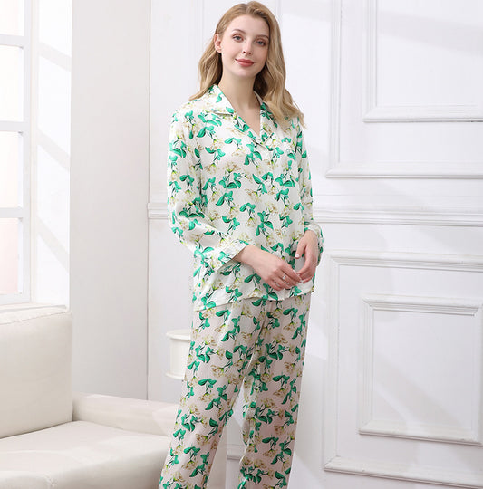 Women's 100%Silk Pajamas Set XM-69