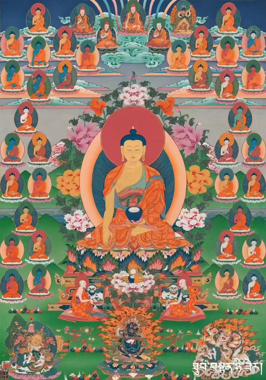 Thang-ka Draw by Deng Zhu Artist from Tibet ADZ01