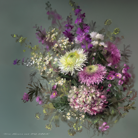 100%Silk Twill Women's Scarf 65X65CM Summer by Vera Kavura PQ08