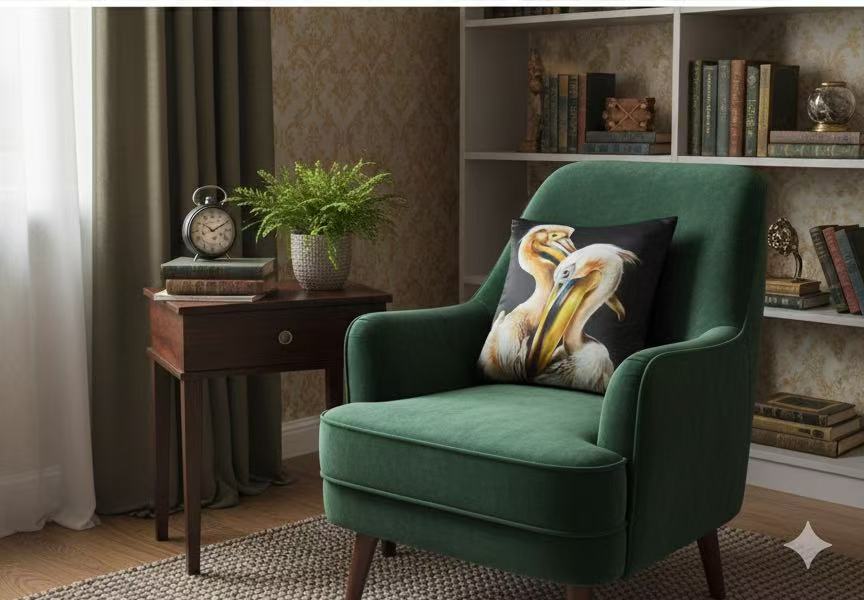 22 Momme Grade 6A Mulberry Silk Cushion Cover Throw Pillowcase PQ18 Dating Designed by Anastasie 17.7"x17.7"