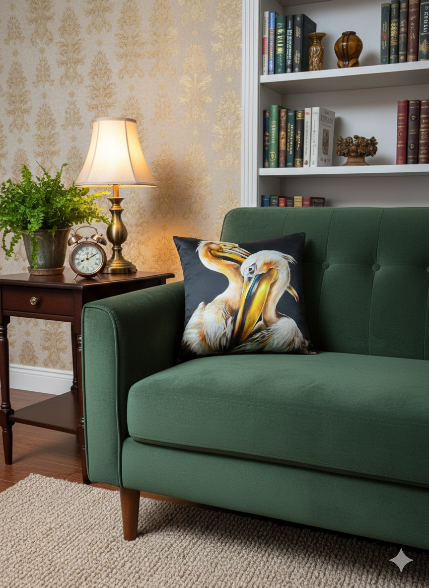 22 Momme Grade 6A Mulberry Silk Cushion Cover Throw Pillowcase PQ18 Dating Designed by Anastasie 17.7"x17.7"