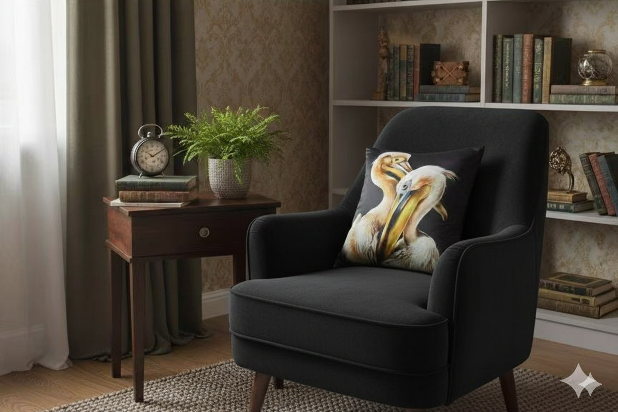 22 Momme Grade 6A Mulberry Silk Cushion Cover Throw Pillowcase PQ18 Dating Designed by Anastasie 17.7"x17.7"