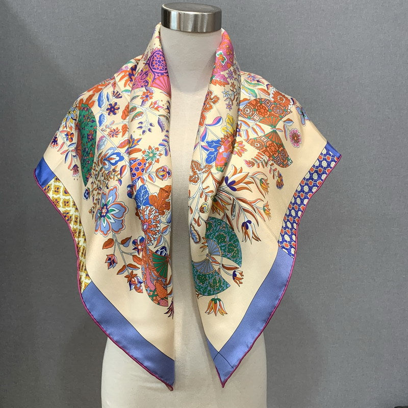 100%Silk 18MM Twill Printed Women's Scarf 90*90cm BG-153