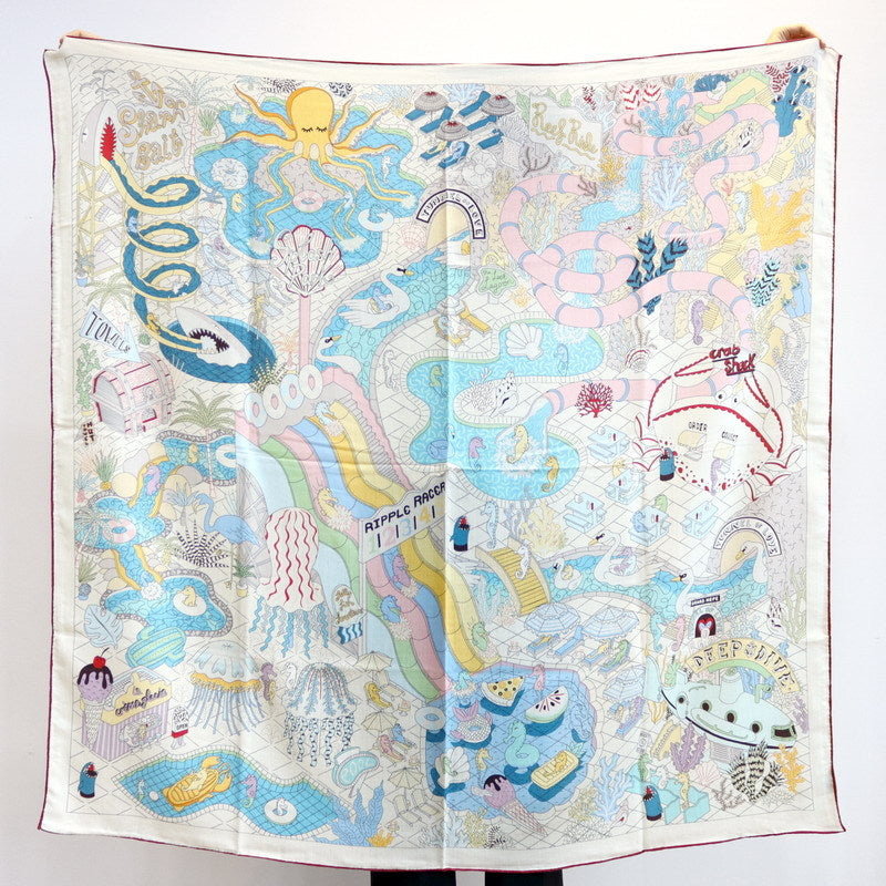 Women's Printed Silk Wool Scarf 135*135cm BG-130